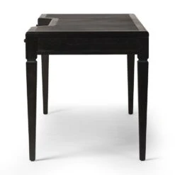 Darren Desk - Distressed Black Oak -France and So Furniture 241309 002 SID 1