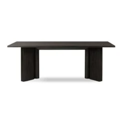 Gabine 84" Dining Table - Smoked Black