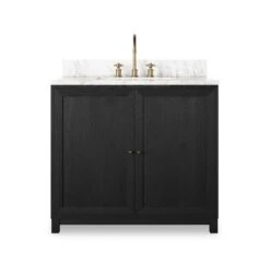 Veneto Single Vanity - Satin Drifted Black