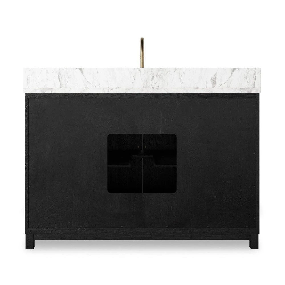 Veneto Single Wide Vanity - Satin Drifted Black 6 Veneto Single Wide Vanity - Satin Drifted Black - Image 6