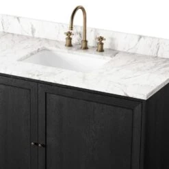 Veneto Single Wide Vanity - Satin Drifted Black 19 Veneto Single Wide Vanity - Satin Drifted Black -France and So Furniture 242423 001 DET 3