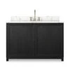 Veneto Single Wide Vanity - Satin Drifted Black