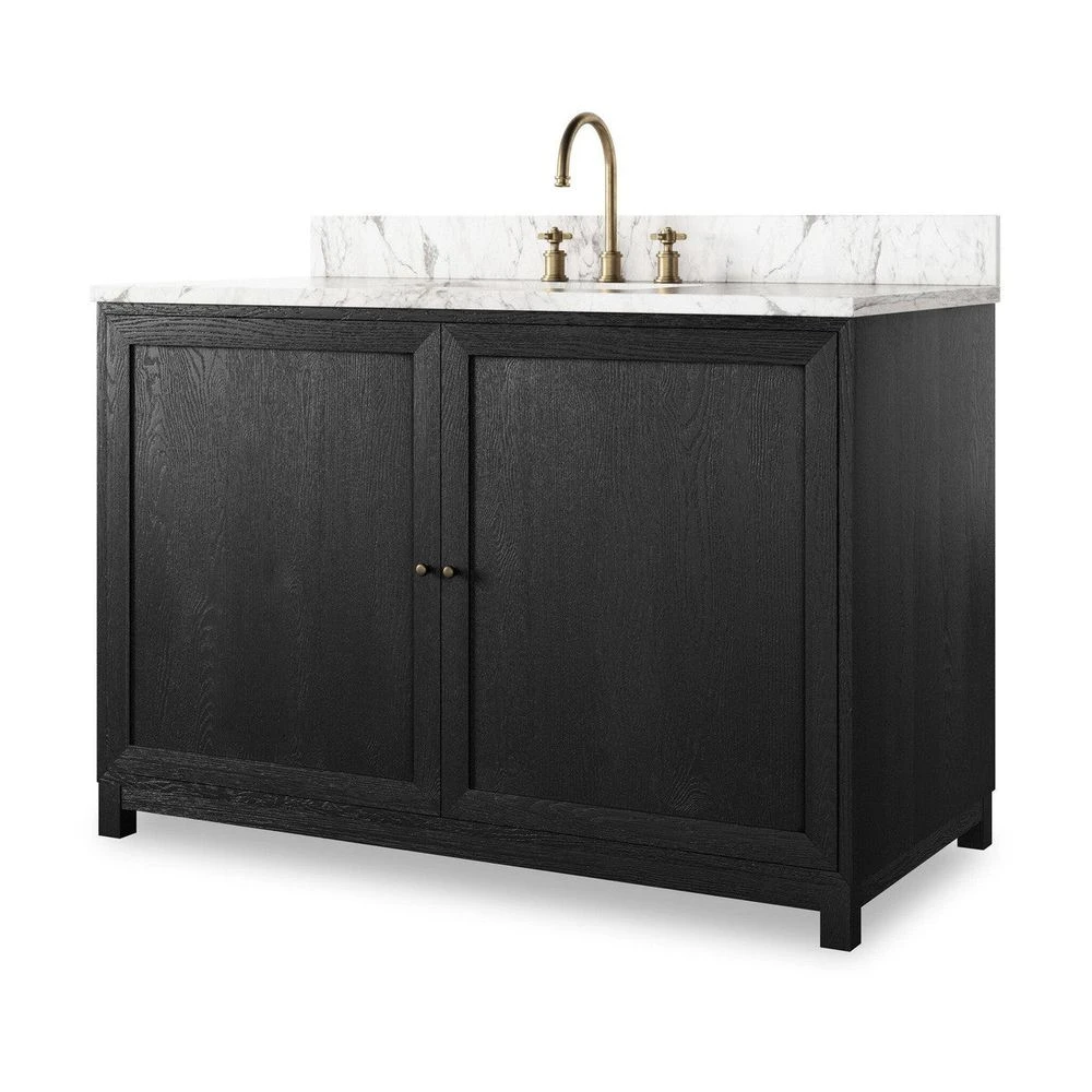 Veneto Single Wide Vanity - Satin Drifted Black 3 Veneto Single Wide Vanity - Satin Drifted Black - Image 3