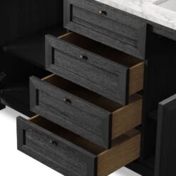 Veneto Double Vanity - Satin Drifted Black -France and So Furniture 242425 001 DET 2 661a62b4 4ee3 4bea a029 6906f8e44b92