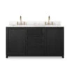Veneto Double Vanity - Satin Drifted Black