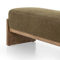 Judson Accent Bench - Sutton Olive - Olive, Natural 14 Judson Accent Bench - Sutton Olive - Olive, Natural -France and So Furniture 242452 003 DET 4