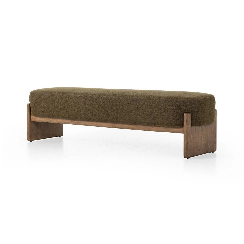 Judson Accent Bench - Sutton Olive - Olive, Natural 2 Judson Accent Bench - Sutton Olive - Olive, Natural - Image 2