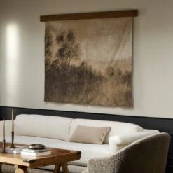 Mountainside Haze By Aileen Fitzgerald - 76"X58" - Tapestry W/ Hanger -France and So Furniture 243325 002 ESS 1