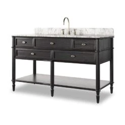 Toulouse Single Wide Vanity - Satin Black Veneer -France and So Furniture 243481 006 PRM 8363859d 0fcf 47f1 b172 c79b16fd4c6f
