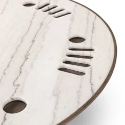 Laurel Poker Table - White Marble -France and So Furniture 243502 002 DET 2