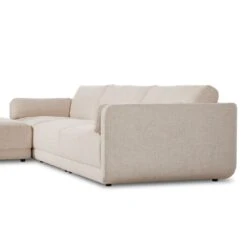 Kiernan 3-Piece Sectional - Palma Cream - W/ Ottoman -France and So Furniture 244412 001 DET 4