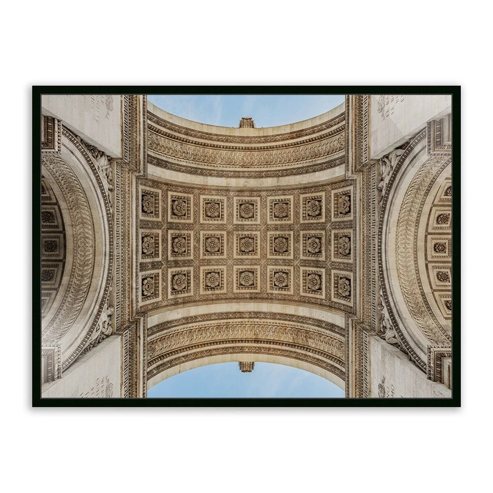 Arc De Triumphe By Guy Sargent - 72"X48" - Black Maple - Framed Metal 1 Arc De Triumphe By Guy Sargent - 72"X48" - Black Maple - Framed Metal