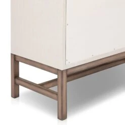 Fiona Tall Dresser - Ivory Painted Raffia -France and So Furniture 246170 002 DET 8