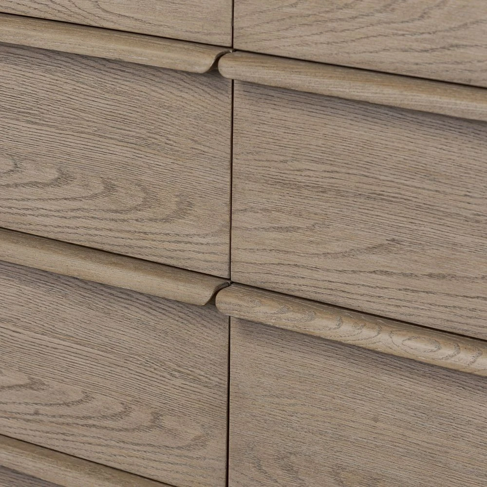 Primrose 10 Drawer Dresser - Natural Flat Oak Veneer 8 Primrose 10 Drawer Dresser - Natural Flat Oak Veneer - Image 8