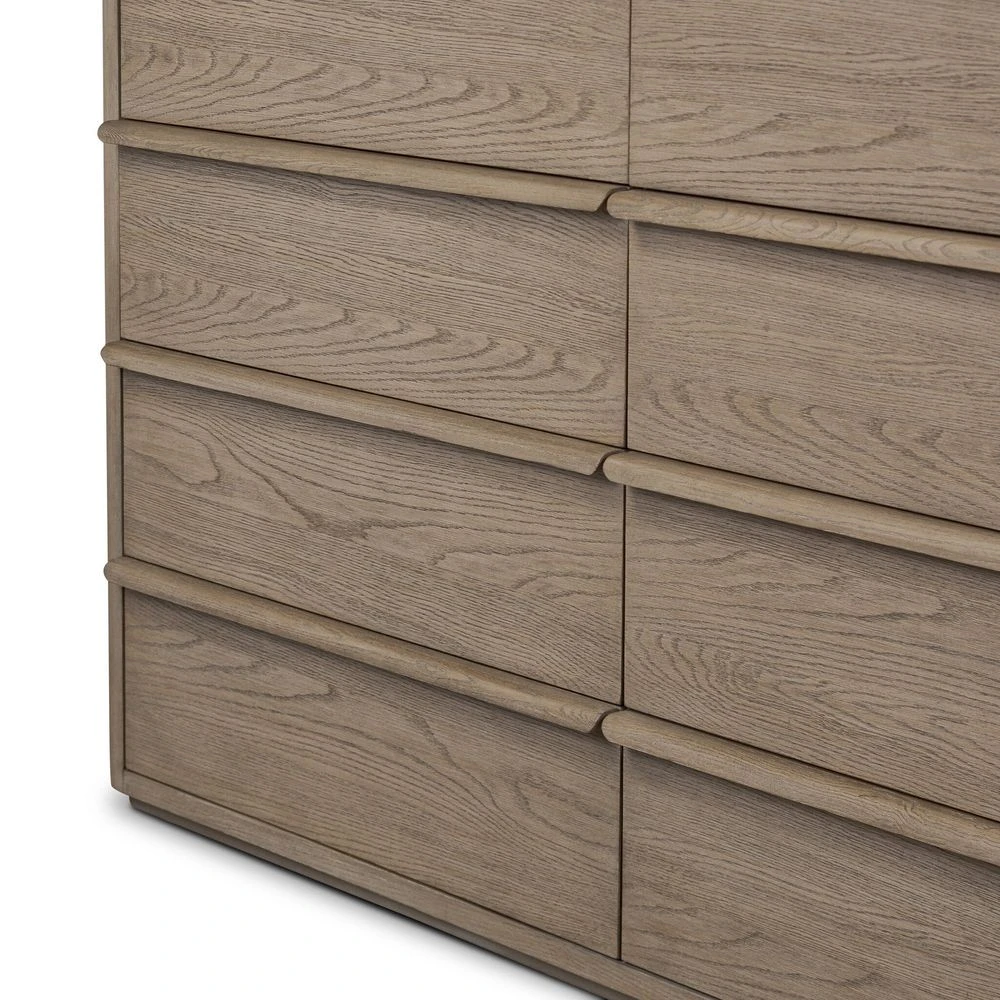 Primrose 10 Drawer Dresser - Natural Flat Oak Veneer 12 Primrose 10 Drawer Dresser - Natural Flat Oak Veneer - Image 12