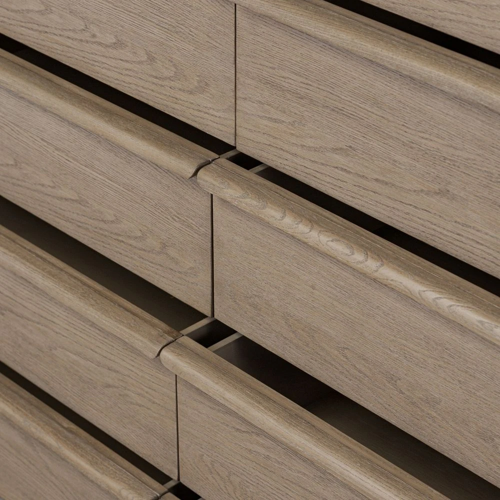 Primrose 10 Drawer Dresser - Natural Flat Oak Veneer 13 Primrose 10 Drawer Dresser - Natural Flat Oak Veneer - Image 13