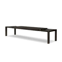 Dane Double Extension Dining Table - Smoked Black Oak - 96-136" -France and So Furniture 246777 002 OPN 1