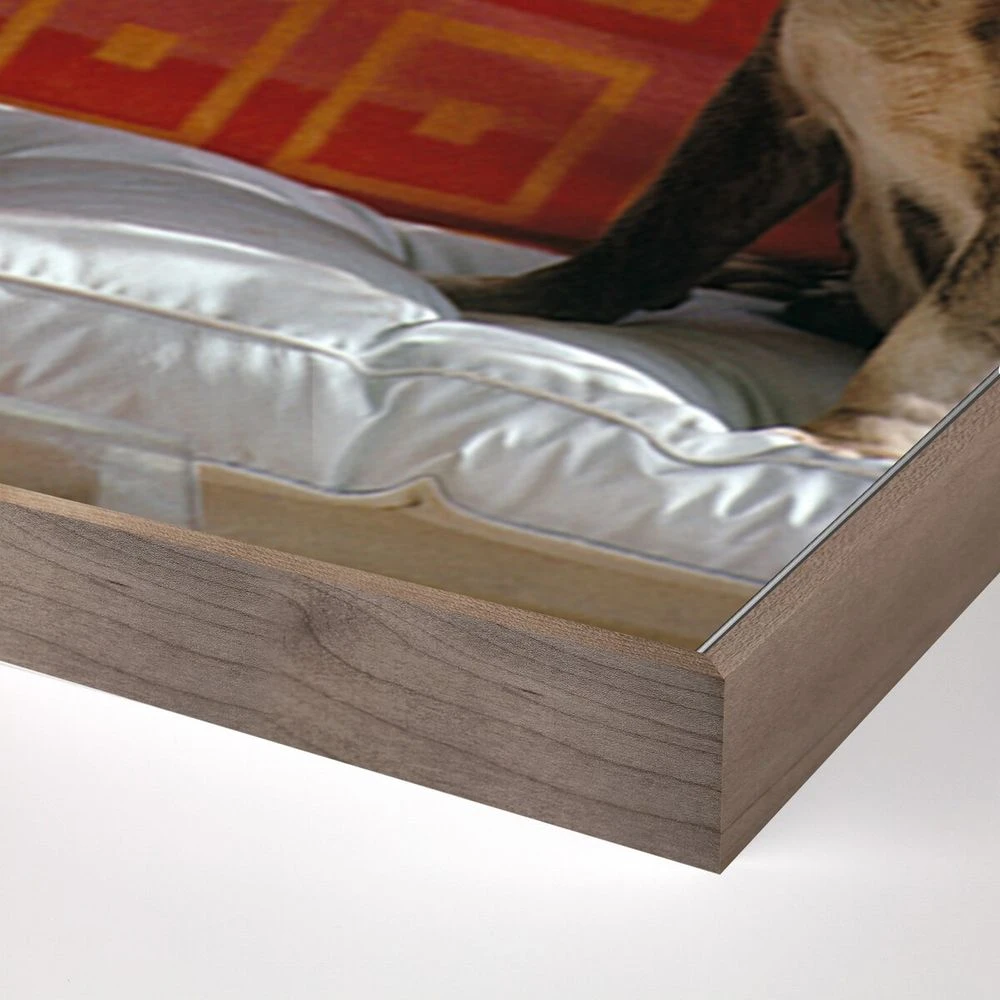 Truman Capote By Slim Aarons - 48"X72" - Rustic Walnut 2 Truman Capote By Slim Aarons - 48"X72" - Rustic Walnut - Image 2