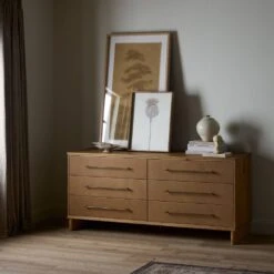 Stella 6 Drawer Dresser - Palermo Drift -France and So Furniture 248226 001 ESS