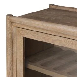 Glenview Bar Cabinet - Weathered Oak -France and So Furniture 248921 001 DET 1