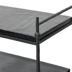 Teagan Bar Cart - Forged Gunmetal -France and So Furniture 248922 001 DET 1