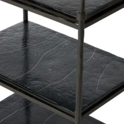 Teagan Bar Cart - Forged Gunmetal -France and So Furniture 248922 001 DET 3