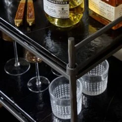 Teagan Bar Cart - Forged Gunmetal -France and So Furniture 248922 001 DET 9