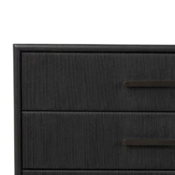 Rosenell 6 Drawer Dresser - Black Paper Cord -France and So Furniture 249311 001 DET 1