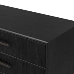 Rosenell 6 Drawer Dresser - Black Paper Cord -France and So Furniture 249311 001 DET 3