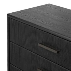 Rosenell 6 Drawer Dresser - Black Paper Cord -France and So Furniture 249311 001 DET 4