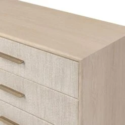 Rosenell 6 Drawer Dresser - Natural Paper Cord -France and So Furniture 249311 002 DET 3