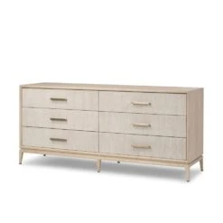 Rosenell 6 Drawer Dresser - Natural Paper Cord
