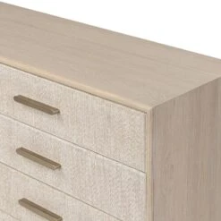 Rosenell 8 Drawer Dresser - Natural Paper Cord -France and So Furniture 249524 002 DET 3