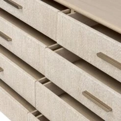 Rosenell 8 Drawer Dresser - Natural Paper Cord -France and So Furniture 249524 002 DET 8