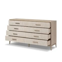 Rosenell 8 Drawer Dresser - Natural Paper Cord -France and So Furniture 249524 002 OPN 1