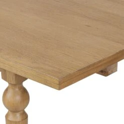 Blinn Oval Leaf Extension Dining Table - Worn Oak Veneer -France and So Furniture 250792 001 DET 4