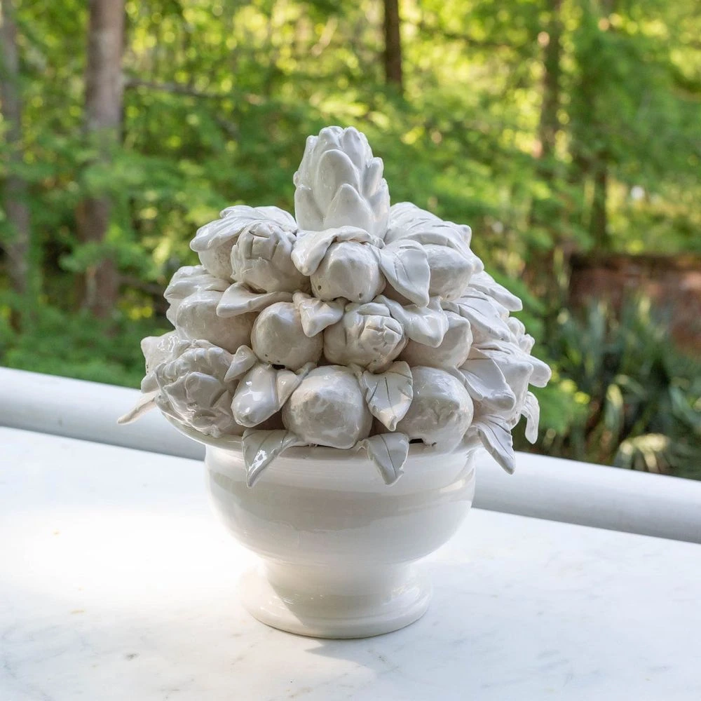 Lemon & Artichoke Topiary, Ivory 2 Lemon & Artichoke Topiary, Ivory - Image 2