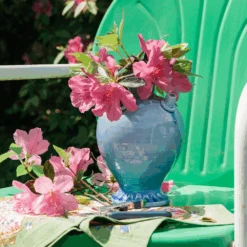 Round Tulipiere, Light Blue