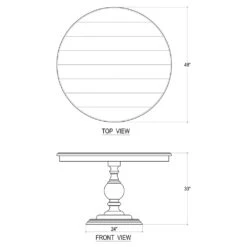 Gloucester Dining Table 48'' In Fruitwood -France and So Furniture 26120 26120 ld 79a8806f f4ea 412f 9747 36d5241c59c6