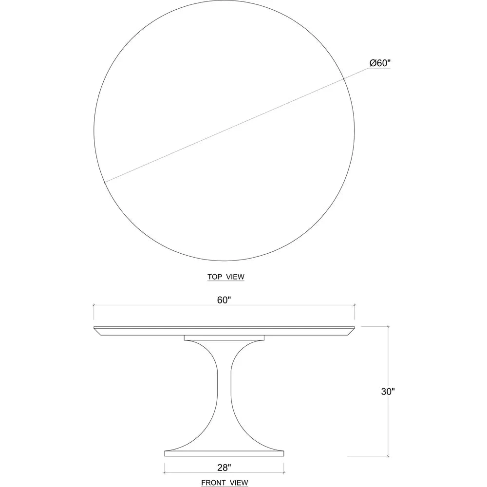Pierre Round Dining Table 60'' In Antique French Oak 8 Pierre Round Dining Table 60'' In Antique French Oak - Image 8