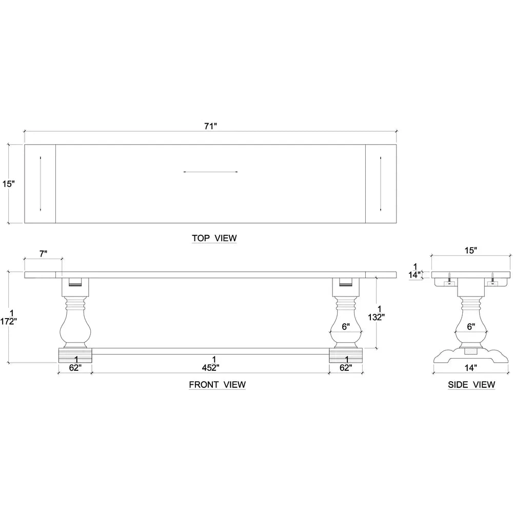 Trestle Dining Bench In Straw Wash 10 Trestle Dining Bench In Straw Wash - Image 10