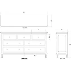 Hayward 7 Drawer Dresser In Fruitwood -France and So Furniture 27883 ld 92edfd21 22e7 4c73 96f4 599a24d39aae
