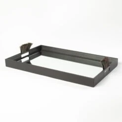 Harrington Tray-Graphite Leather