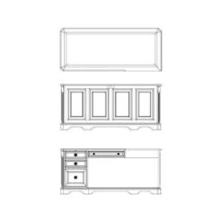 Brookhaven Left Pedestal Desk -France and So Furniture 281 10 468 inset1 1