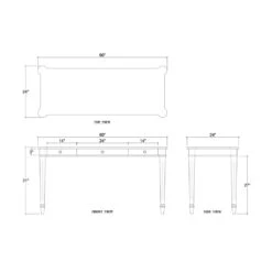 Kelly 3 Drawer Desk In True White 16 Kelly 3 Drawer Desk In True White -France and So Furniture 28292 0cb92260 3223 4370 964d d78ad0485159