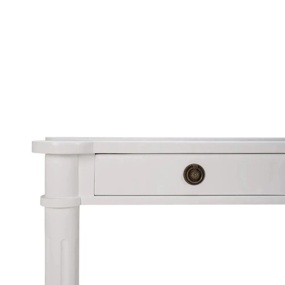 Kelly 3 Drawer Desk In True White 6 Kelly 3 Drawer Desk In True White - Image 6