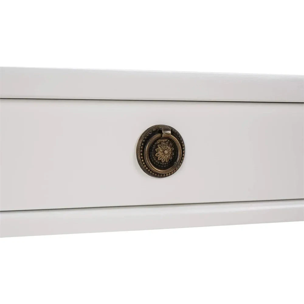 Kelly 3 Drawer Desk In True White 7 Kelly 3 Drawer Desk In True White - Image 7