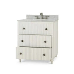 Kraton Single Vanity In True White W/ Sink & Marble Top -France and So Furniture 28410trw 1 e5a3d654 a446 4fbc b084 3871609bab7b