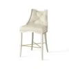 Logan Counter Stool-Antique White-Milk Leather