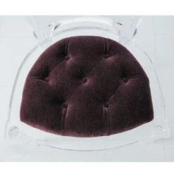 Marilyn Acrylic Side Chair W/ Mohair Seat -France and So Furniture 3.31171 1